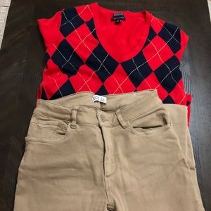 Tommy Hilfiger XS/S Thin Sweater & ZARA Jeans size 6 sold TOGETHER